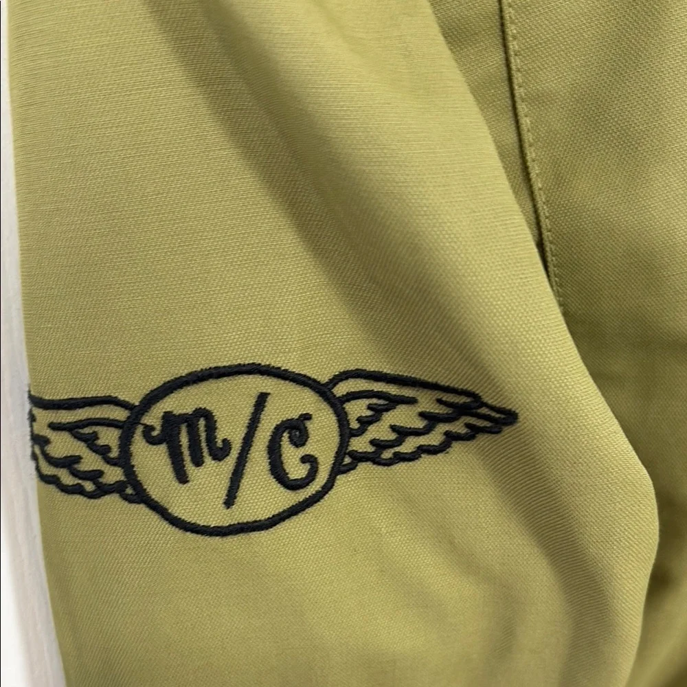 Harley-Davidson Olive Green Moto Jacket Lightweight Zip Front Logo Women’s - Picture 7 of 14